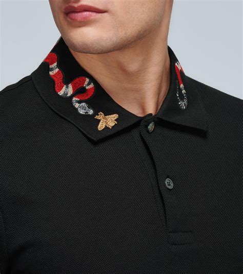 gucci polo with snake on collar